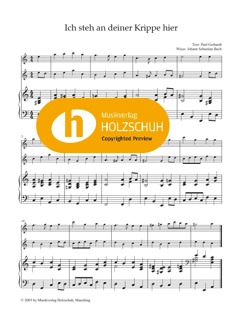 Ich steh an deiner Krippe hier